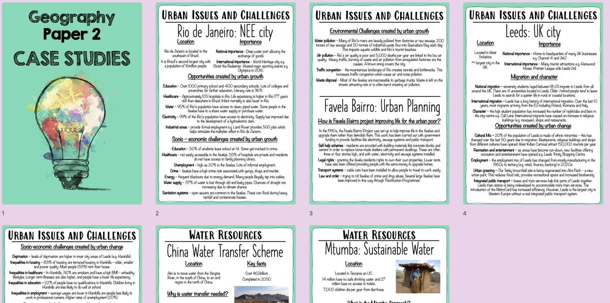 AQA Paper 2 - I've put together a small pack to help students integrate case-study knowledge into exam answers. Might be useful to someone?