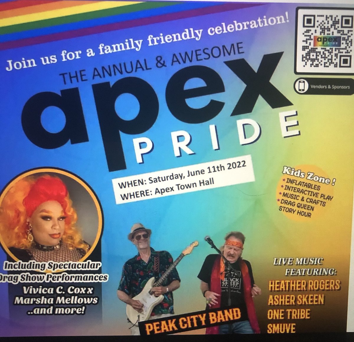 Various drag events for kids are being advertised everywhere:Mahwah, NJ - drag queen story timeApex, NC - DQSH & drag showManchester, VT - drag queen bingoDenver, CO - drag queen talent show