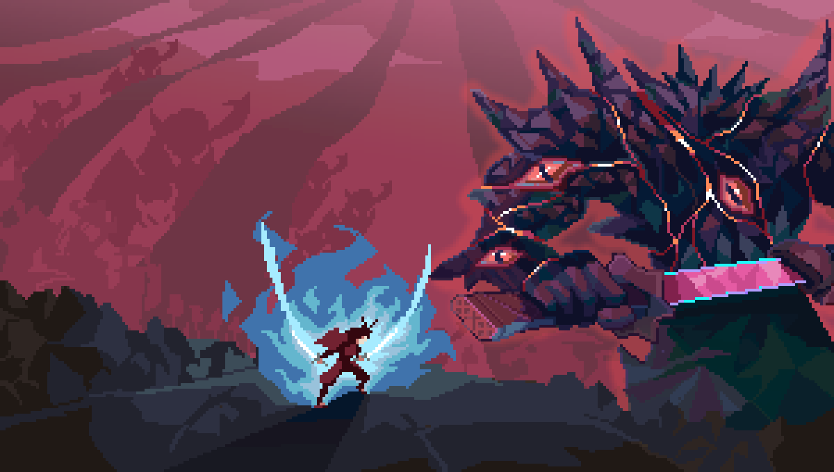 LiBing6324's tweet photo. #ドット絵 #pixelart #samurai 
The Demon samurai and the Awakened samurai https://t.co/6hOm6e7tBA