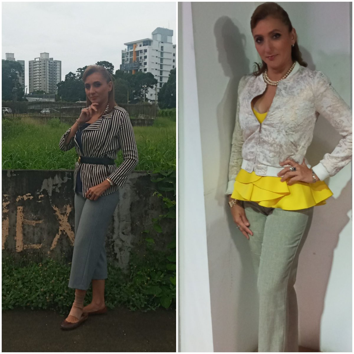 lindabran1's tweet photo. Con vestuario adecuado para ejercer el periodista y el derecho. Feliz martes. https://t.co/4tHraLqhGw