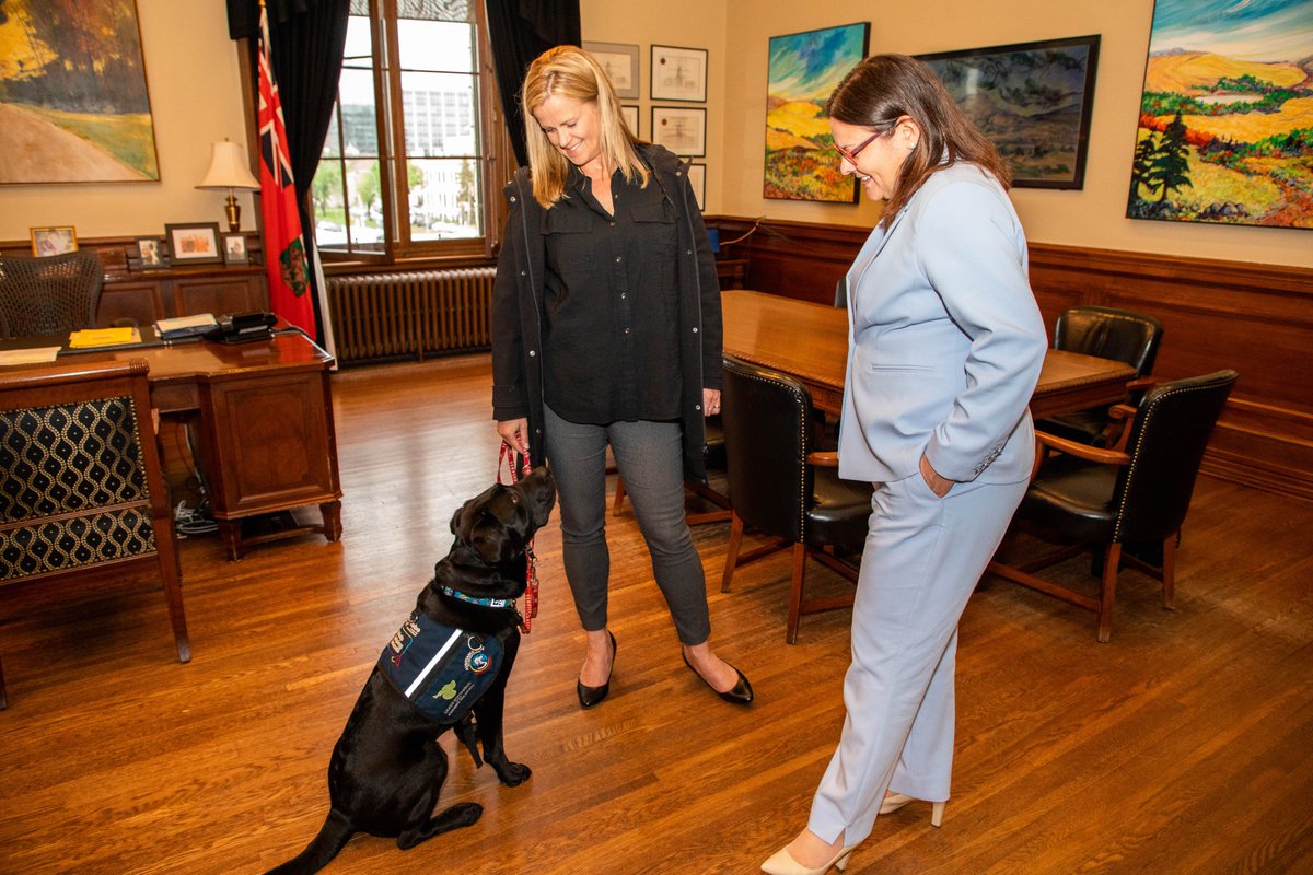 Heather Stefanson (@hstefansonmb) on Twitter photo My office is always open, especially to these four-legged friends!
Thanks Christy Dzikowicz, <a href="/TobaCentre/">Toba Centre for Children & Youth</a>, Booster & Duke for stopping by and for all you and your team do to help children and their families. My office is always open, especially to these four-legged friends!
Thanks Christy Dzikowicz, <a href="/TobaCentre/">Toba Centre for Children & Youth</a>, Booster & Duke for stopping by and for all you and your team do to help children and their families.