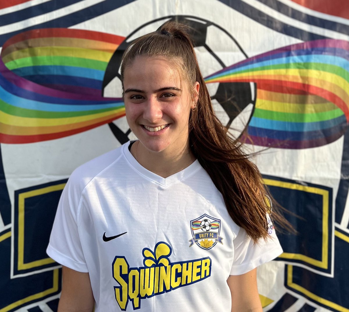 UnityFCsoccer's tweet image. #UnityNation welcome newcomer Alexis Mapplebeck @WoffordWSoc to @UWSLeague2 and #UnityFamily we are blessed to have her with us repping @Sqwincher ! #UnityTheFOn🌈 #oneteam