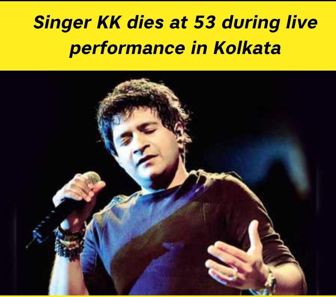 boxoofice's tweet photo. #BREAKING: Singer #KK dies at 53, he was in Kolkata for a live concert #RIPKK https://t.co/D8tvXf2Ktu