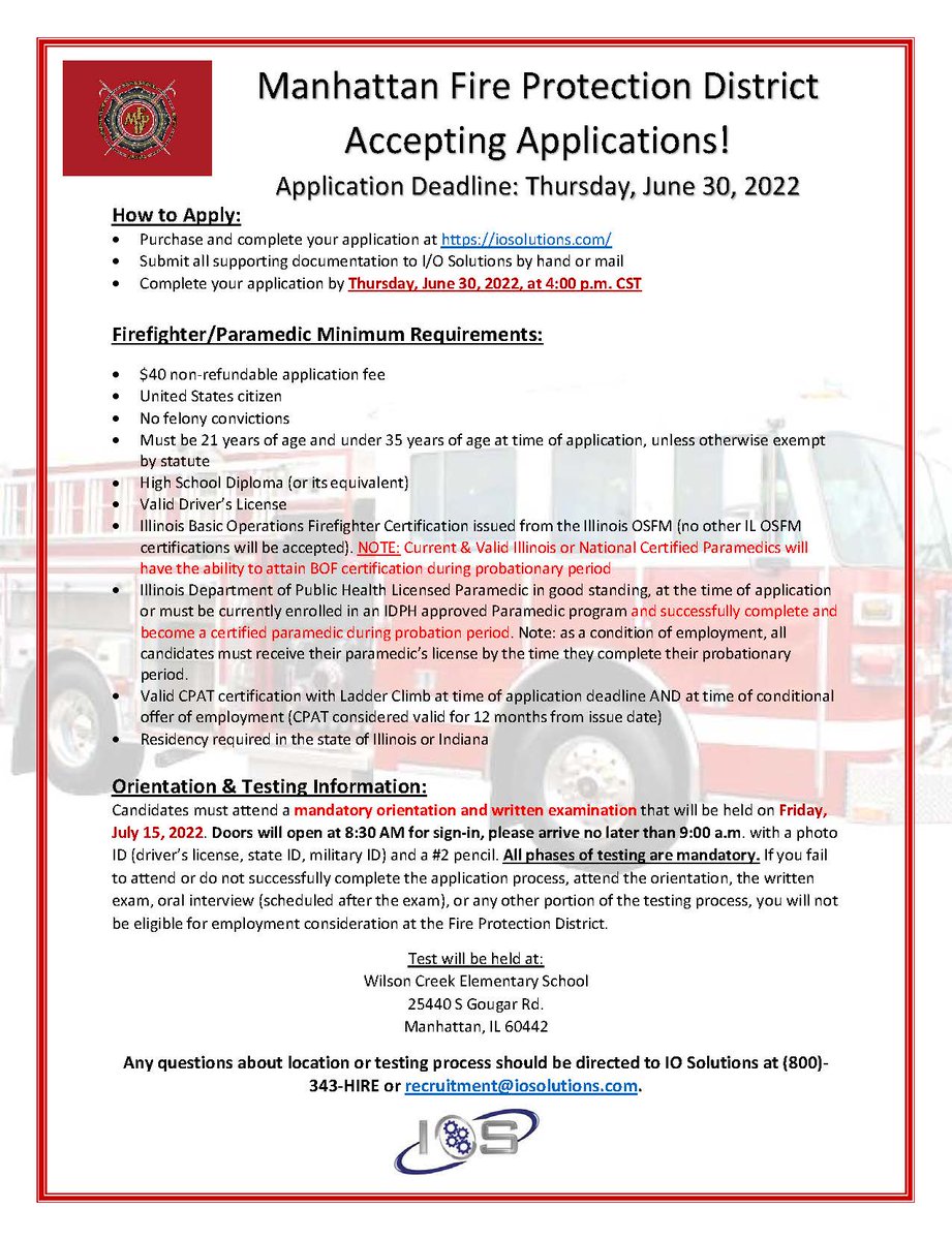 Manhattan Fire Protection District tweet media
