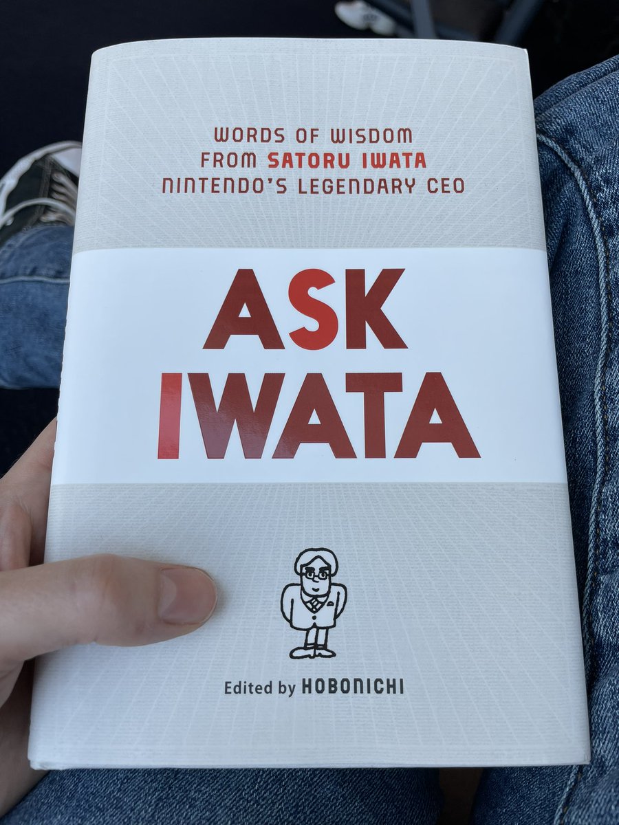 GeraldDeMattia's tweet photo. Selected reading for my flight down to #DisneyWorld. 

Just like Disney, #Nintendo was a pillar of my childhood. Many of Iwata’s contributions were a big reason why. 📖 https://t.co/r65wYhQfPX