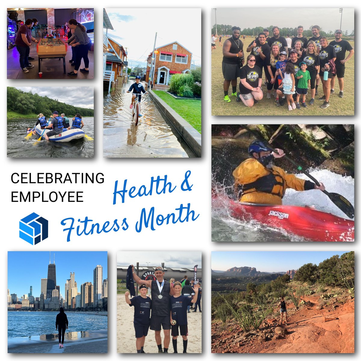 BlueMatrixTeam's tweet photo. Global Employee Health &amp; Fitness Month may be coming to a close, but #mentalhealth and #fitness is always a priority for the BlueMatrix team. 
#mentalhealthawareness #employeehealthandfitnessmonth https://t.co/8mnG3etUW9