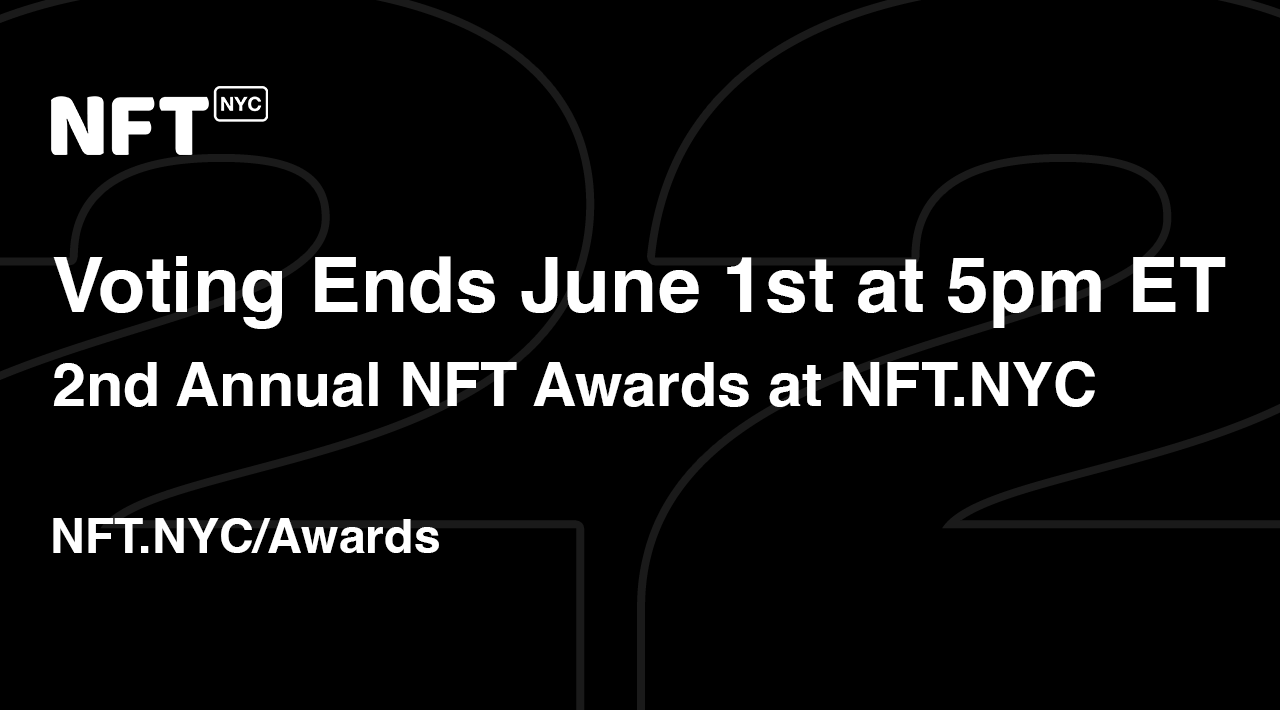 NFT.NYC on Twitter "20 days until NFTNYC2022 ONE day left to vote for