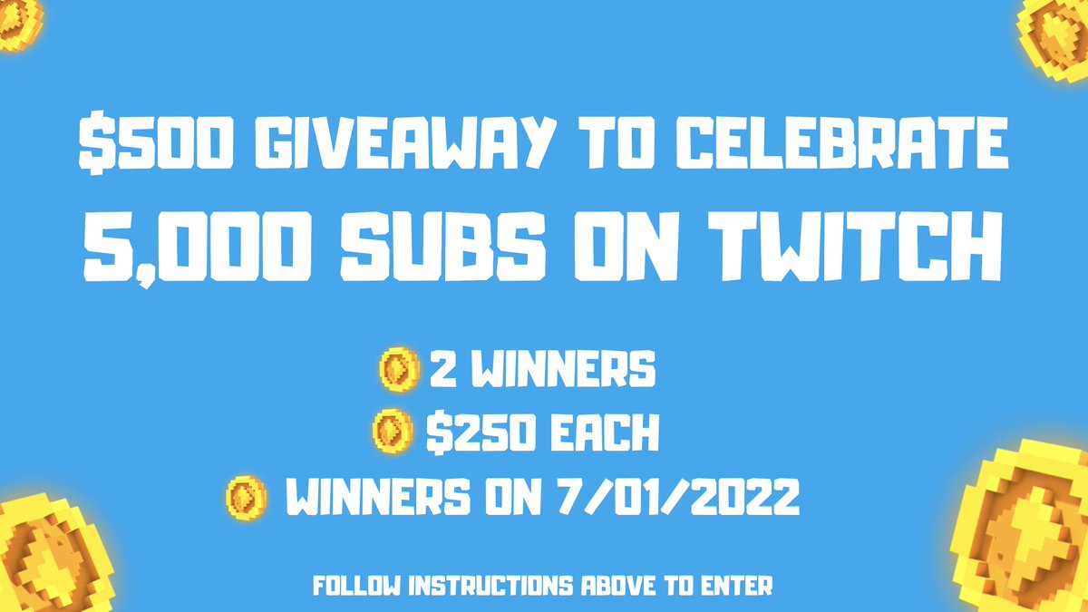 sandstormmeetup's tweet photo. To celebrate passing 5,000 subscribers on Twitch we're doing a $500 GIVEAWAY🥳

TO ENTER:
🔂RT this tweet
👥Tag 5 friends
👉Signup for our beta https://t.co/86PFm2TDhh
🔧Follow 5 builders on the beta
👇Share your SandStorm profile link
💪Post a screenshot of your beta profile https://t.co/wAFGQLRezG