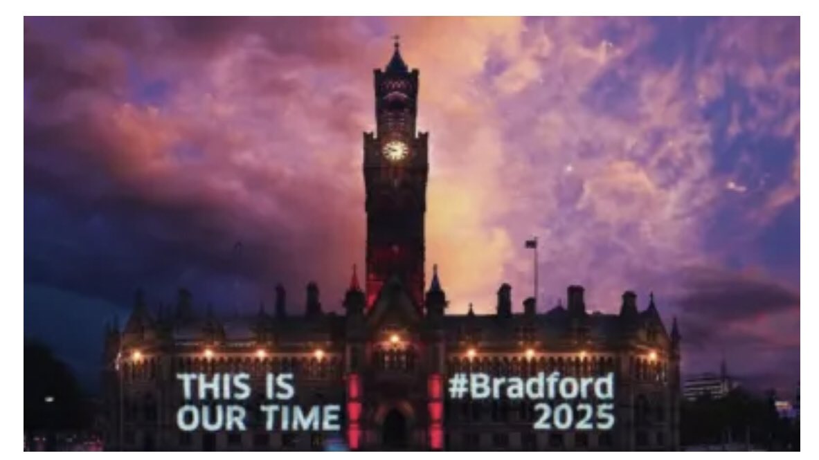 Amazing result. Congratulations Bradford!!!! 

#bradfordcityofculture2025 #bradford2025