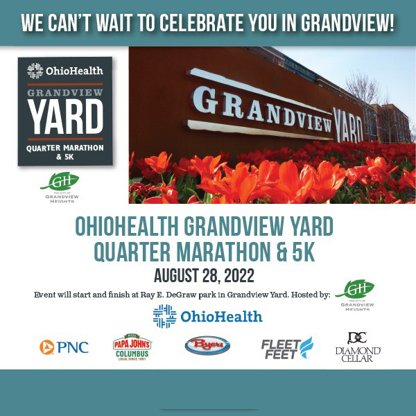 M3SSports's tweet photo. We are excited to announce the inaugural @OhioHealth Grandview Yard Quarter Marathon and 5K on August 28. Grandview yard is a fantastic urban neighborhood that will be a great home for our newest M3S Sports event. 
 
https://t.co/B3qjm1lwtp https://t.co/zvjkZwzaYP