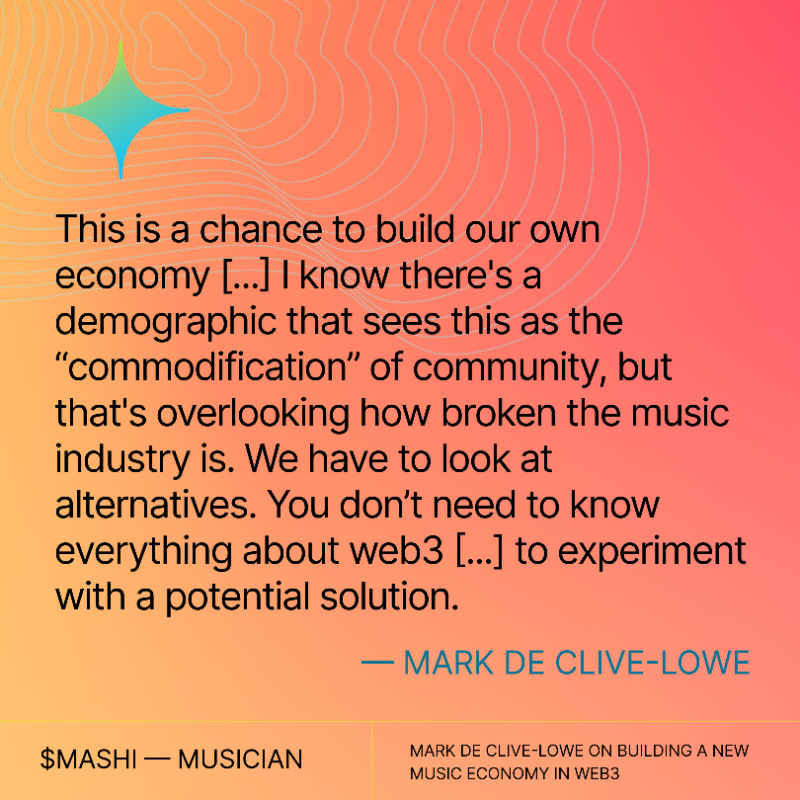 rally_io's tweet photo. How do we change our creative industries for the better?

It starts with the curiosity to seek for a new model of working, living, and creating when the current one is broken

Plus the courage to experiment until we find what works 

More on the above from @MdCL (@mashibeats) 👇