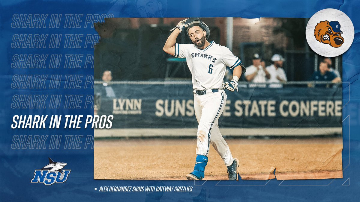 The newest #SharkInThePros!

Hernandez inks professional contract with Gateway Grizzlies! 

📖: nsusharks.com/news/2022/5/31…

#PrepareToDominate // #SharksBaseball