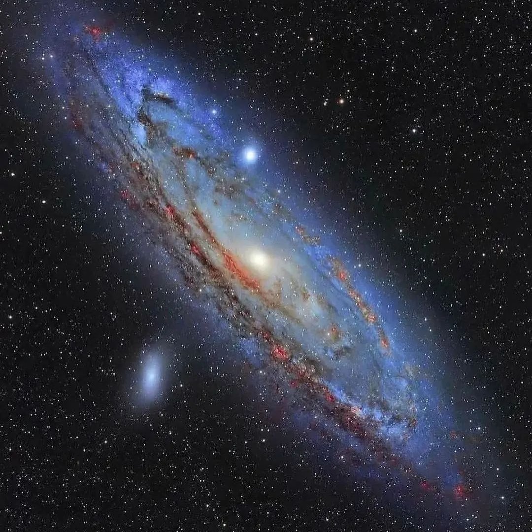 astronomy_eye's tweet photo. The Andromeda Galaxy is one of the largest galaxies in our local group. It is 2.5 million lights years away from Earth. Andromeda is the closest galaxy and is the furthest object visible to the naked eye.⁠
Credit: @daviddayag⁠
.⁠
#astronomy #planet #milkyway #andromeda #galaxy https://t.co/2wQm80S0Qi