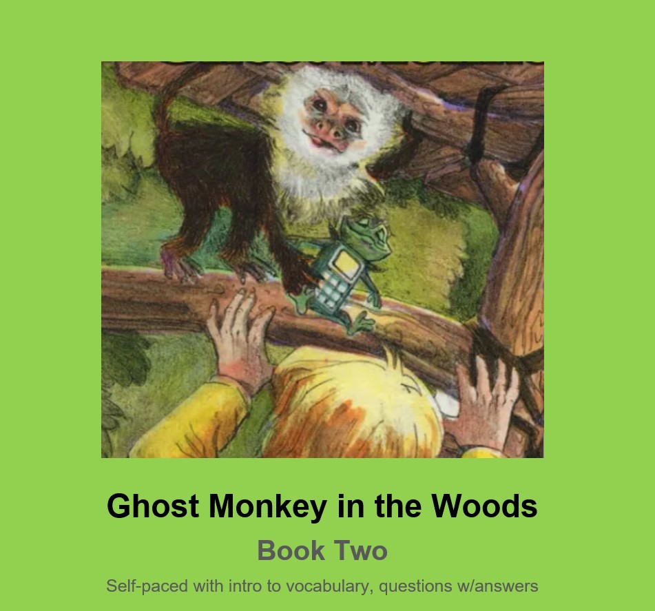 Jesse G. Sanchez Elementary, Jensen Ranch Elementary, Jenny Oropeza Elementary
Ghost Monkey in the Woods
Second Book in the Sci-Fi Interactive Series
for Advanced Primary Students/Intermediate Students
(COOL reading fun at https://t.co/JTpRynFaCB)
https://t.co/UrJb5u1DpP https://t.co/CrJN8E34IV