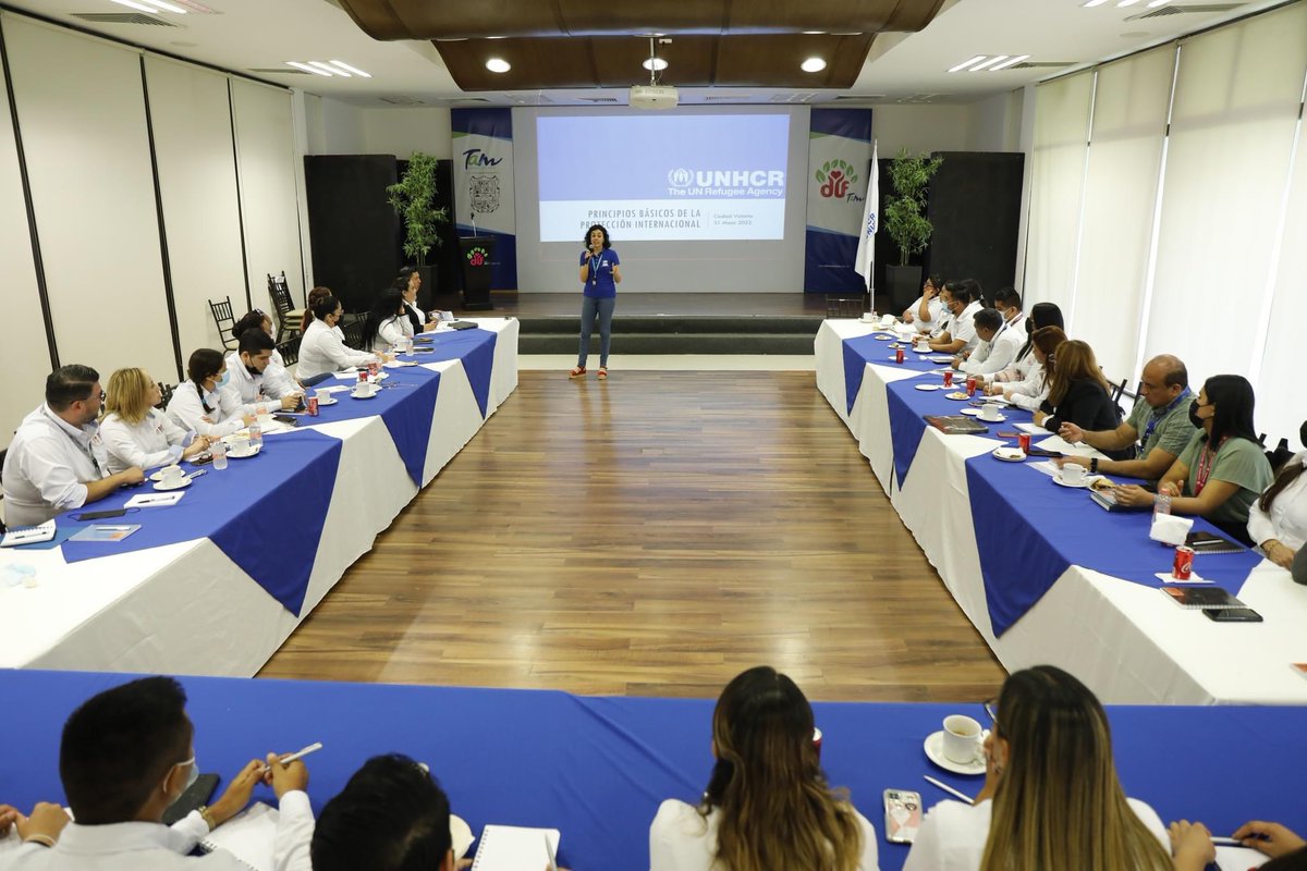 dif_tam's tweet photo. A la capacitación acudió personal de los #CAMEF #CAMEM y Procuradurías de Protección a Niñas,Niños y Adolescentes, con la finalidad de ofrecer una mejor atención a la niñez migrante que se encuentra varada en #Tamaulipas. https://t.co/qUYcMuPdXj