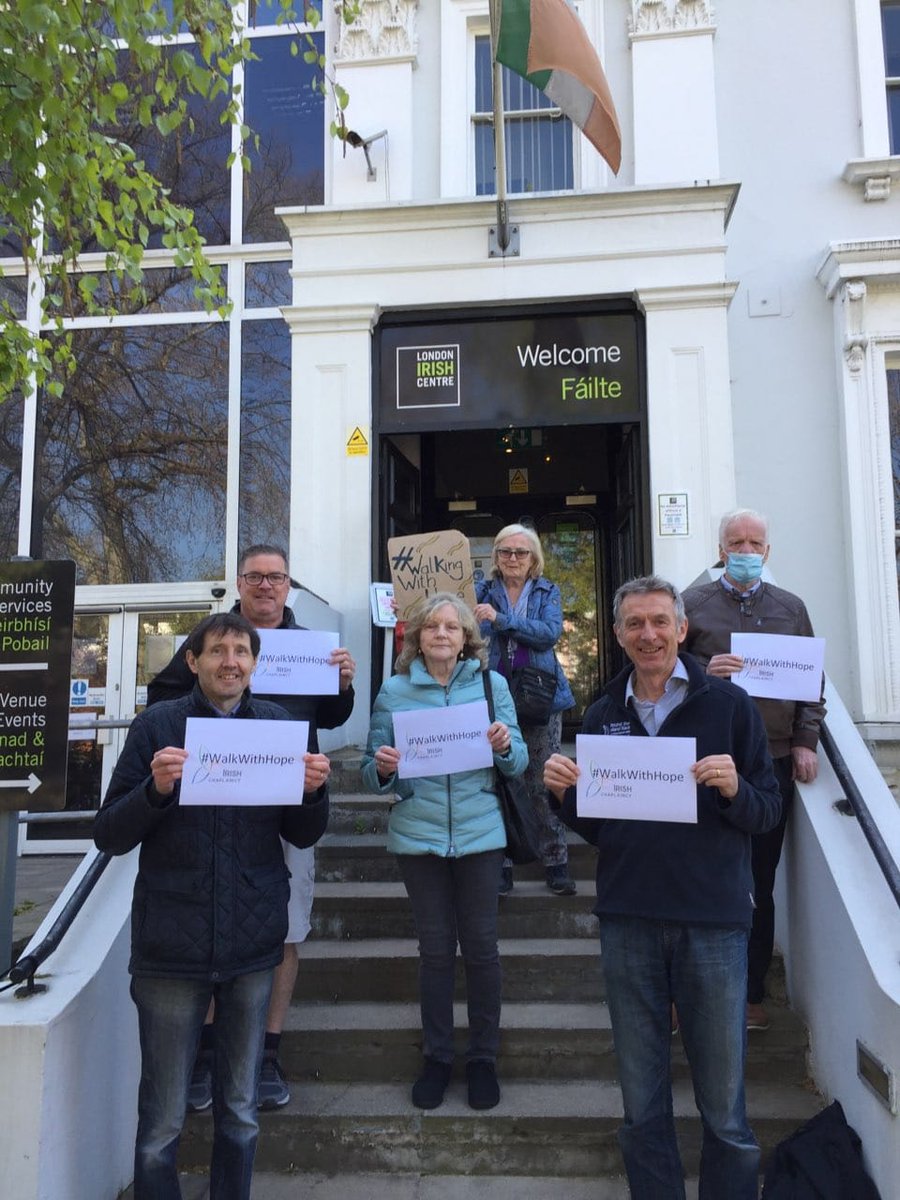 irishchaplaincy's tweet photo. Here's the Irish Chaplaincy team setting off on the #WalkWithHope last year. Why not join us this year next Monday, 6th June, and help us raise some money? Contact pat.gaffney@irishchaplaincy.org.uk for info or donate at https://t.co/raiPOZ21Gp https://t.co/9g0OlB6H0s