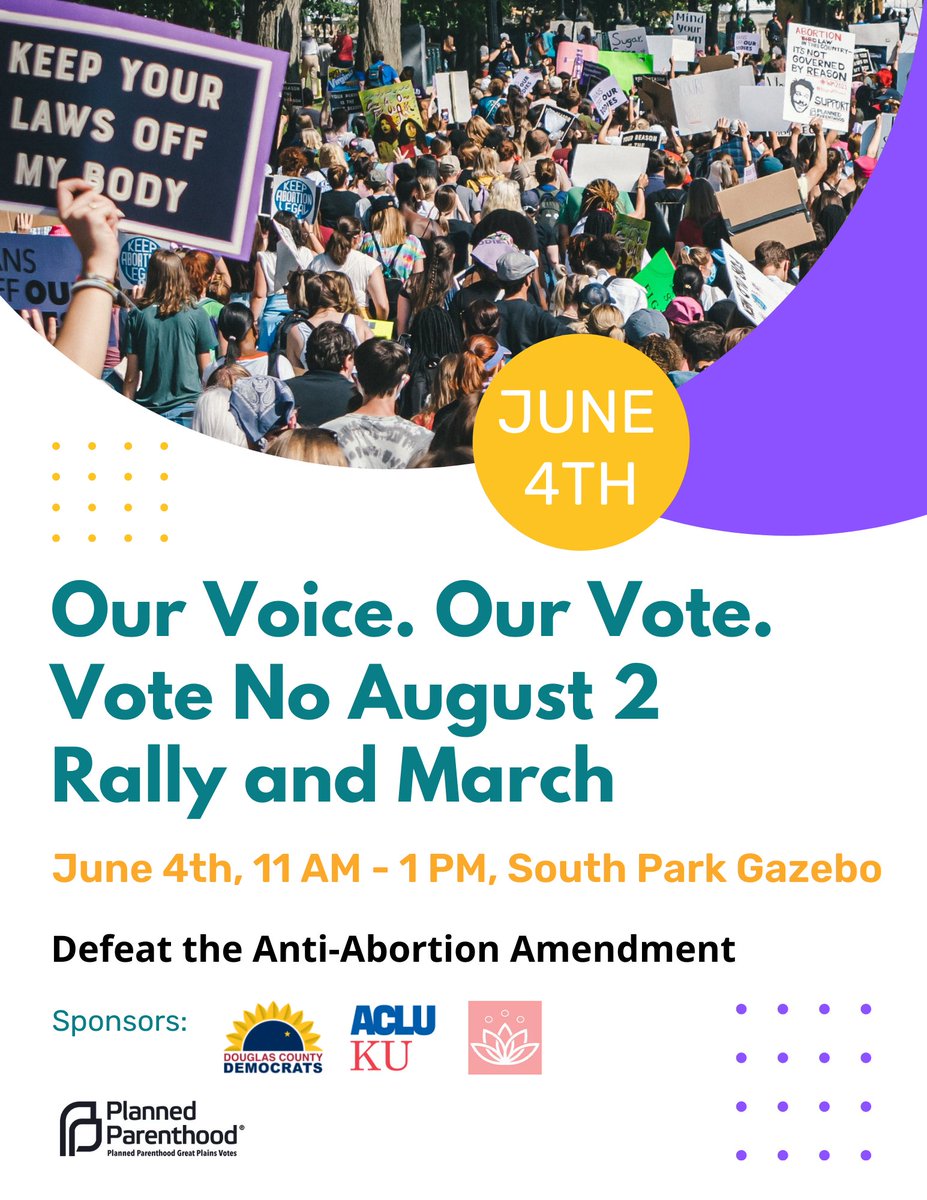 PPGPVotes's tweet photo. Kansas friends - join us in Lawrence this Saturday for a rally, march, and door-to-door canvassing to defeat the anti-abortion amendment!
 
Rally and march:
11am – 1pm
Sign up at https://t.co/Q14pgeyUOP
 
Door-to-door canvassing:
1 – 4pm
Sign up at https://t.co/23FtkoCMNp https://t.co/Zz9TcBnI4Q