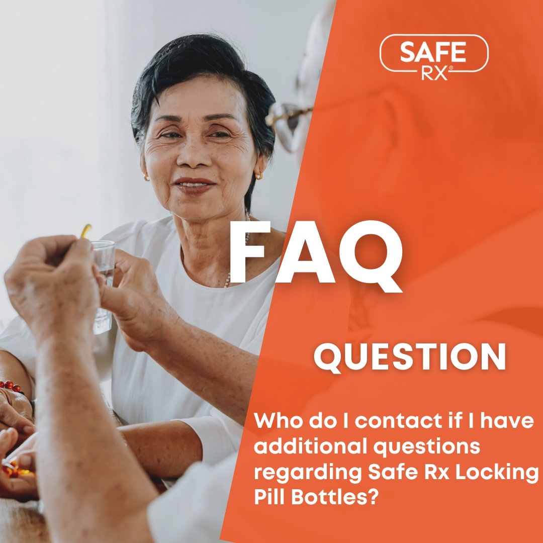 Safe_Rx's tweet photo. Are you a #university, #pharmacy, or mental health professional with additional #questions regarding Safe Rx Locking Pill Bottles, please #contactus at 1-833-288-SAFE or send an #email to info@safe-rx.com! 📞
#homesafehome #saferx #prescriptions https://t.co/2x8g5glbCk