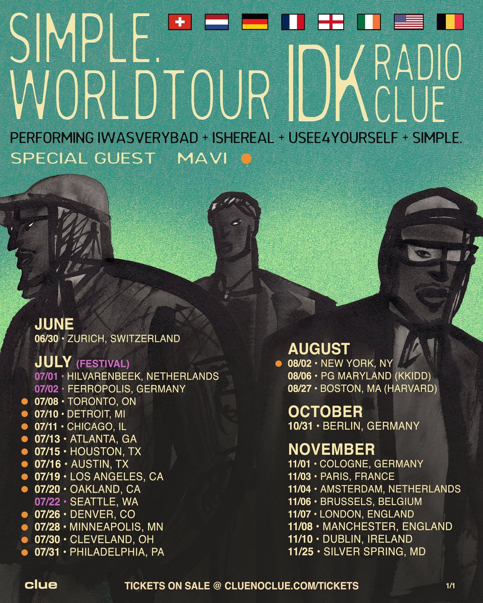 IDK's tweet photo. A.SIMPLE.WORLDTOUR https://t.co/oCSNsVfQYO tickets available now. https://t.co/3VIbg2zdWT