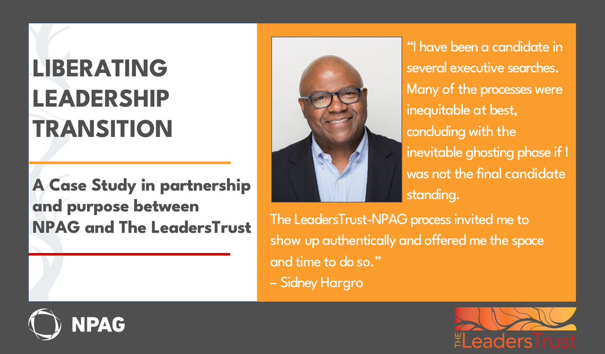 At <a href="/NPAGTalent/">NPAG</a> and the LeadersTrust, we believe it is time to shift hiring and transition processes and practices that have historically supported inequity. While not always perfect, we are designing new processes ...

To read more ...
theleaderstrust.org/liberating-lea…

#hiring #leadership