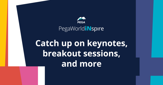 Another #PegaWorld iNspire has successfully come to an end. Watch replays of all demos, breakout sessions, and keynotes from our flagship virtual event. pe.ga/3NHLLfy