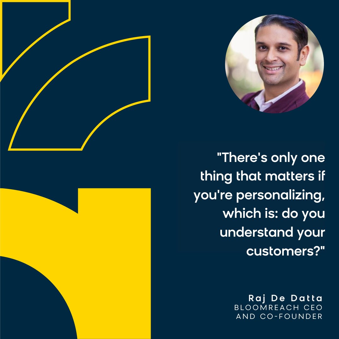 Our CEO <a href="/rdedatta/">Raj De Datta</a> recently joined <a href="/TheMissionHQ/">Mission.org</a>'s IT Visionaries podcast to discuss all things Bloomreach, personalization, data, and more. 

Listen to the episode here: hubs.li/Q01cw0c00

#podcast #personalization #ceo #marketing #commerce #ecommerce