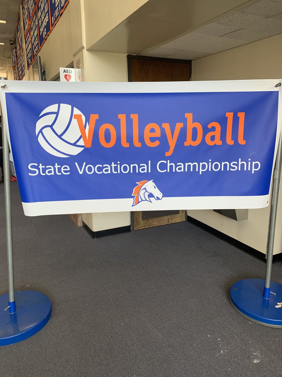 State Vocational Volleyball Championship today at Keefe Tech starting at 4!  Let’s go!!! #BroncoPride