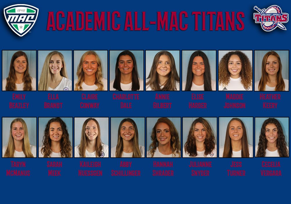 DetroitWLAX's tweet photo. 16 Titans Named To Academic All-MAC Team #DetroitsCollegeTeam #MACTion ⚔️🥍 https://t.co/4b0diPMkmL