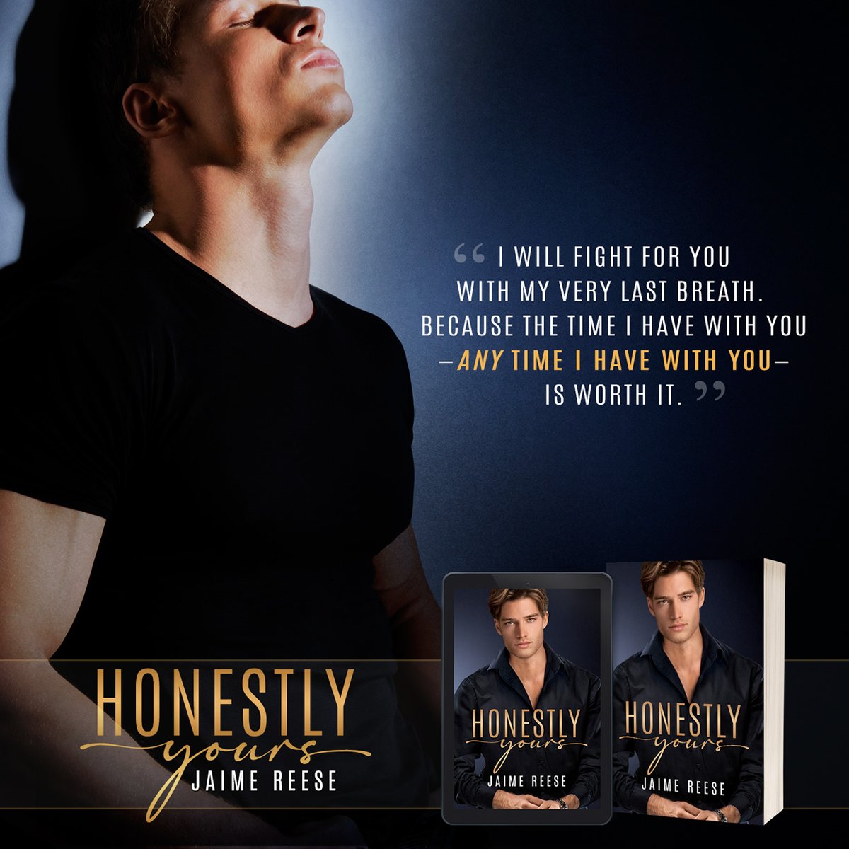 Jaime_Reese's tweet photo. ✮ ✮ HONESTLY YOURS ✮ ✮
Expect:
💙Age gap
💙hurt/comfort
💙a few twists
💙a little mystery
💙And a lotta love (&amp; hugs)

#OneClick this M/M Romance now or read with #KindleUnlimited
https://t.co/dKR6h6LWuN

#Romance #KU #mmromance #promoLGBTQ #Books #WhatToRead #IARTG https://t.co/97QxkTHcor