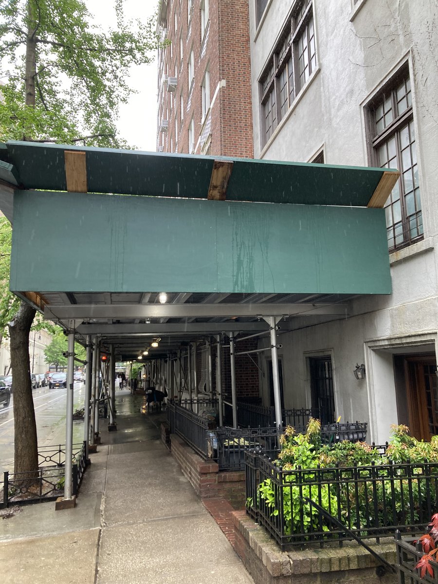 TimesUpGeorge's tweet photo. @Brohattan @ebottcher @NYCMayor @NYCMayorsOffice Landlord George Adams blew through another deadline. Take down the sidewalk shed at 26 W 9th. Do the work, George! https://t.co/VeXFkcNxk3