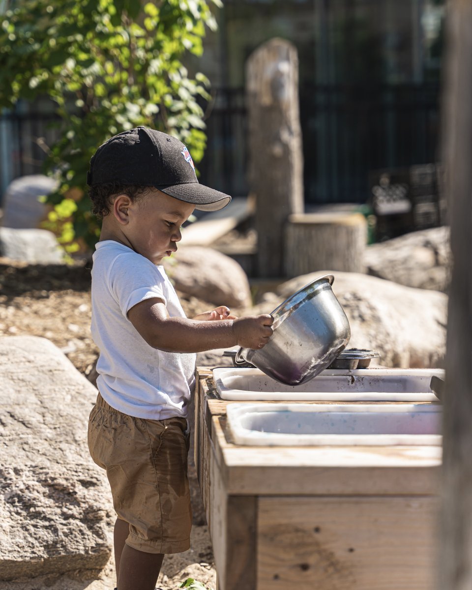 All smiles and sun during Free Play at the Bernie Morelli Recreation Centre and the EarlyON program with <a href="/bgccan/">BGC Canada</a> . Spare parts, a portable water pump, and some imagination = messes and memories.
