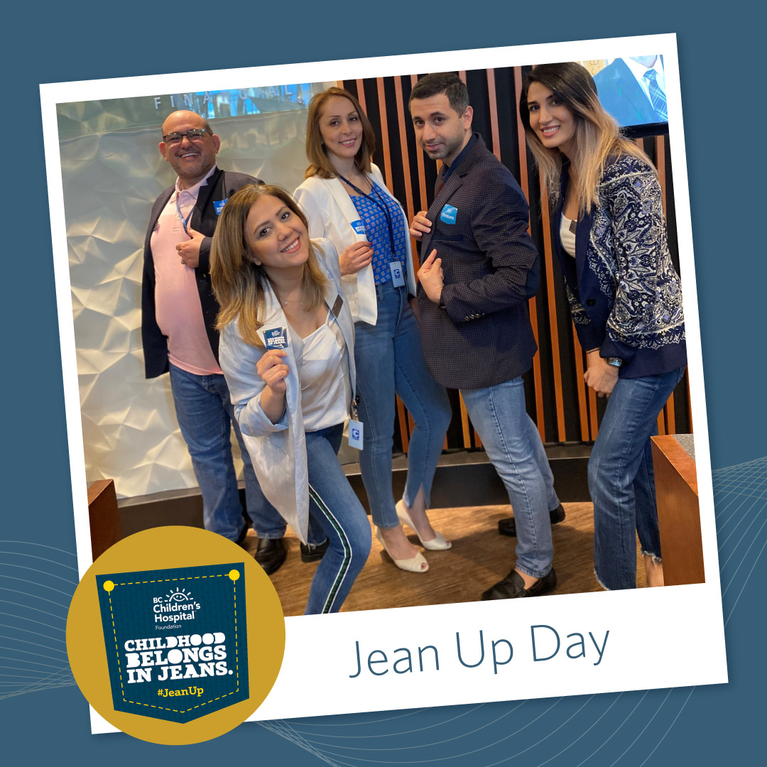 BlueShoreNews's tweet photo. Our employees donned their denim for #JeanUp month in support of @BCCHF. We're proud to support this initiative to help kids get out of their hospital gowns & back into their jeans. Thank you to our #BlueShoreFinancial colleagues for helping raise funds & awareness. https://t.co/Zxbeuxwog1