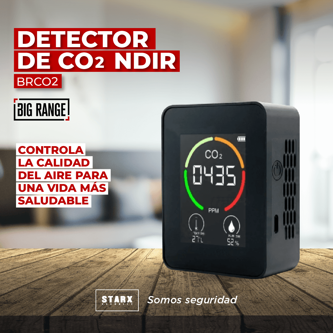 noticiasRNDS's tweet photo. 💯 Encontrá en #StarxSecurity el detector CO2 NDIR de #BigRange para controlar la calidad del aire.
👉🏻 Permite monitorear y visualizar en tiempo real y de manera precisa, gracias a su tecnología NDIR, la concentración de CO2 por metro cúbico.
➕ INFO:
📱https://t.co/e6vxyeQ8Ky https://t.co/La4fPTss1A
