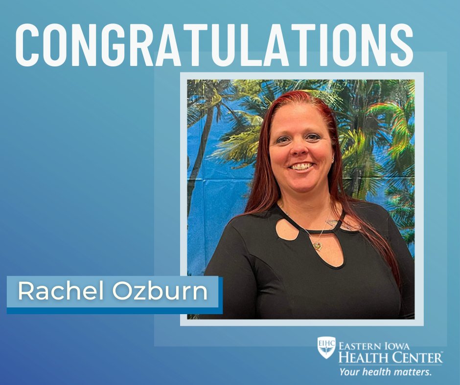 Congratulations to Rachel Ozburn, CMA. While attending our state's Medical Assistant Conference earlier this month, she became vice president of the Iowa Society of Medical Assistants.