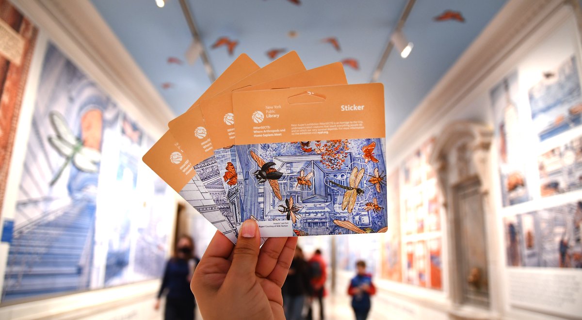 nyplshop's tweet photo. Decorate your space with a whimsical homage to some of NYC’s smallest residents. 🪲🦋 
Peter Kuper's exhibition #INterSECTS at #NYPL highlights the wonder and beauty of the tiny, underappreciated creatures that touch everything people do and on which our very survival depends. https://t.co/1kU7nj3brc