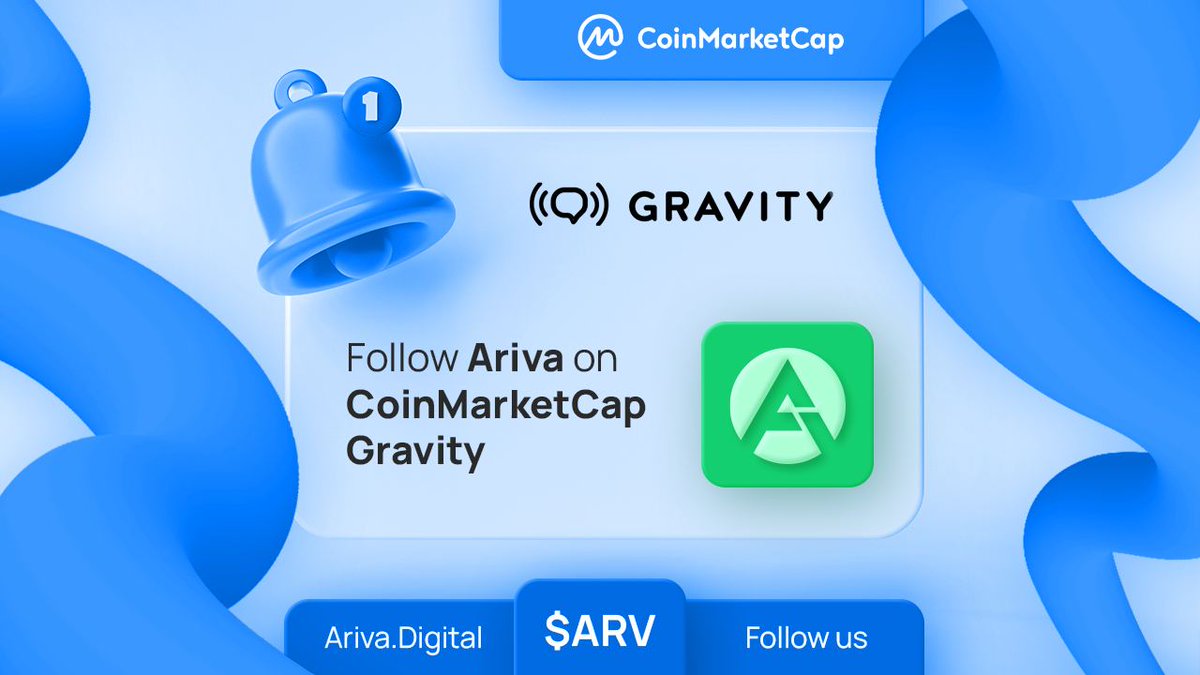 ArivaCoin's tweet photo. If #adoption is the coolest thing in the space right now, why not on social media?

@CoinMarketCap #Gravity is the new #crypto social network

Follow #Ariva on https://t.co/oRWCyFVX2B https://t.co/falQFw7aS3