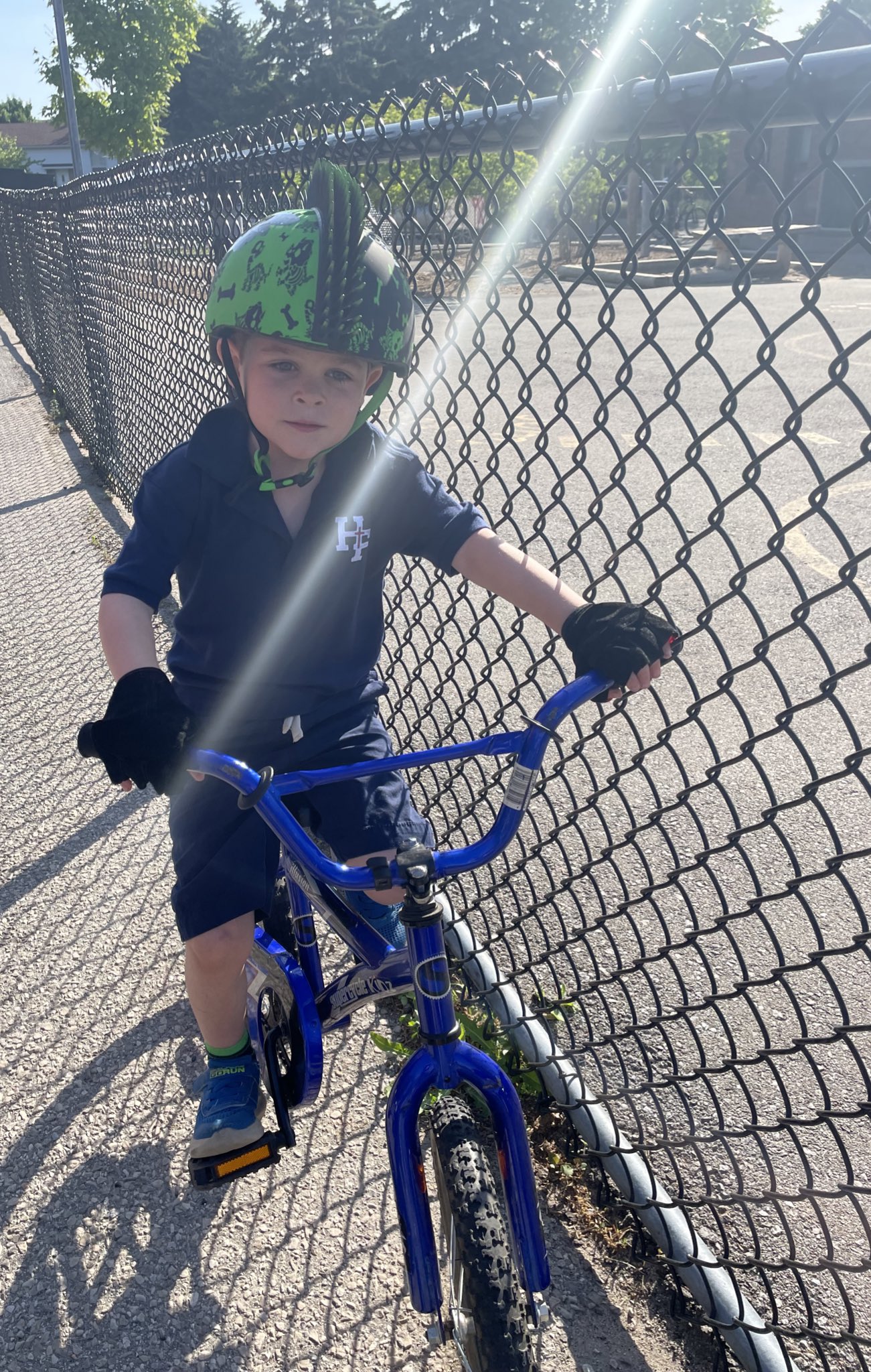Mrs Cappucci One Of Our Kindergarten Friends Rode His Bike To School Today Way To Go L Biketoschoolweek T Co Sederiwkee Twitter
