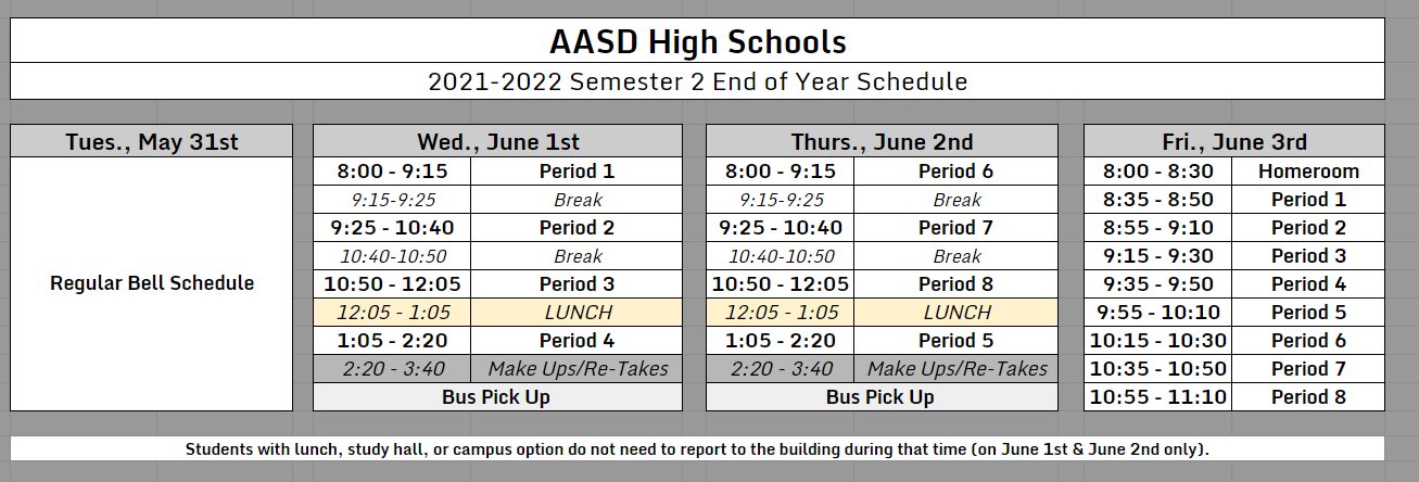 appleton-east-on-x-semester-2-end-of-the-year-schedule-https-t-co-yu0zlvlloe-x