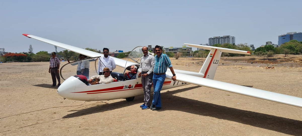 babupeter47's tweet photo. Gliding Centre, Pune restarts regular operations on 31/05/2022 after the revalidation of the Airworthiness Review Certificate. 
@AmberDubey_MoCA
@MoCA_GoI @narendramodi 
@JM_Scindia @DGCAIndia https://t.co/A7tEWSyCV4