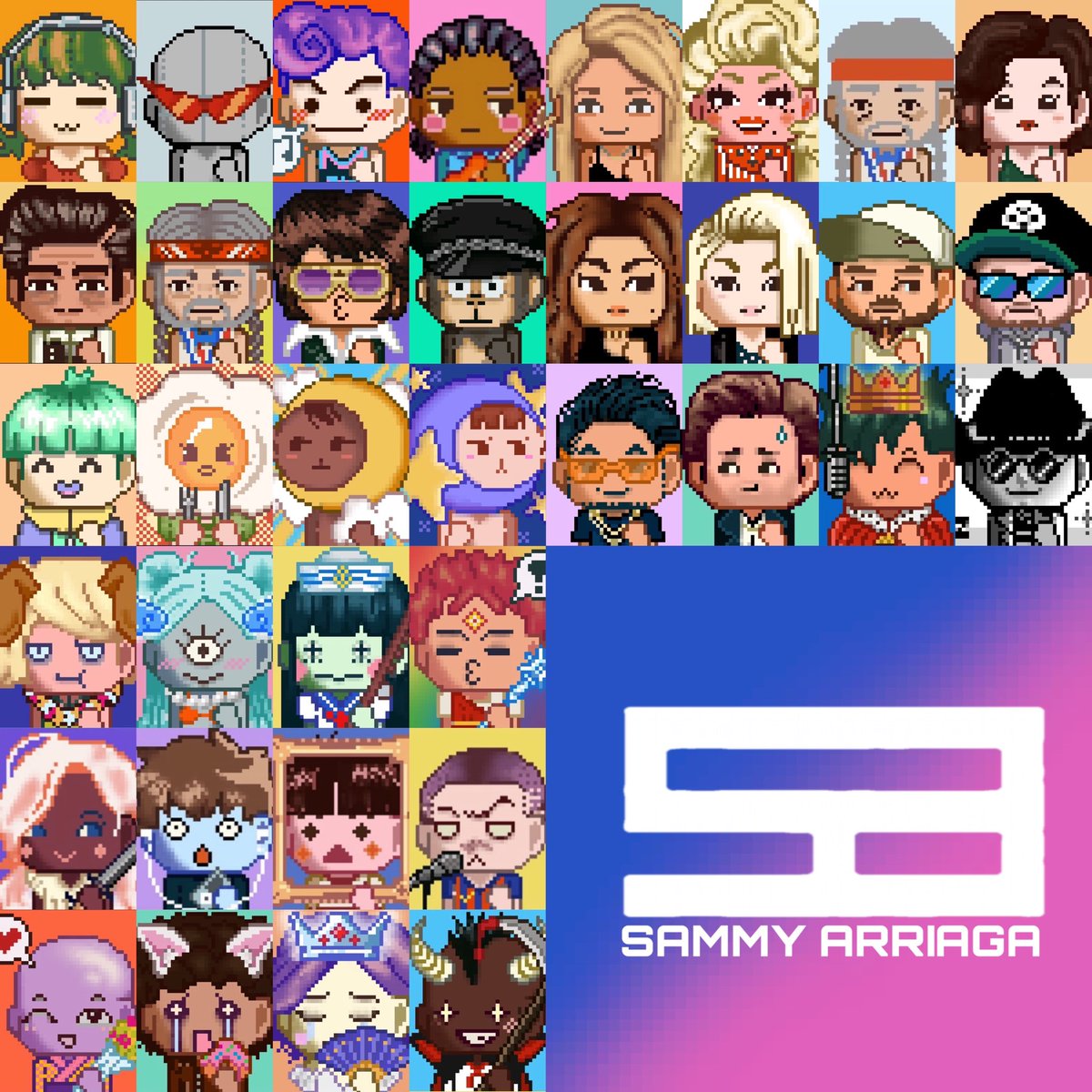 TWO WEEKS away til minting begins for my new PIXELATED PFP + #MusicNFT 👾

The collection will consist of 4444 unique pixel characters hand drawn by the oh so talented <a href="/darknutrient/">chloe zorn</a>.

Each one will come with one of twelve versions of PIXELATED 🎵

LIKE/RT. #