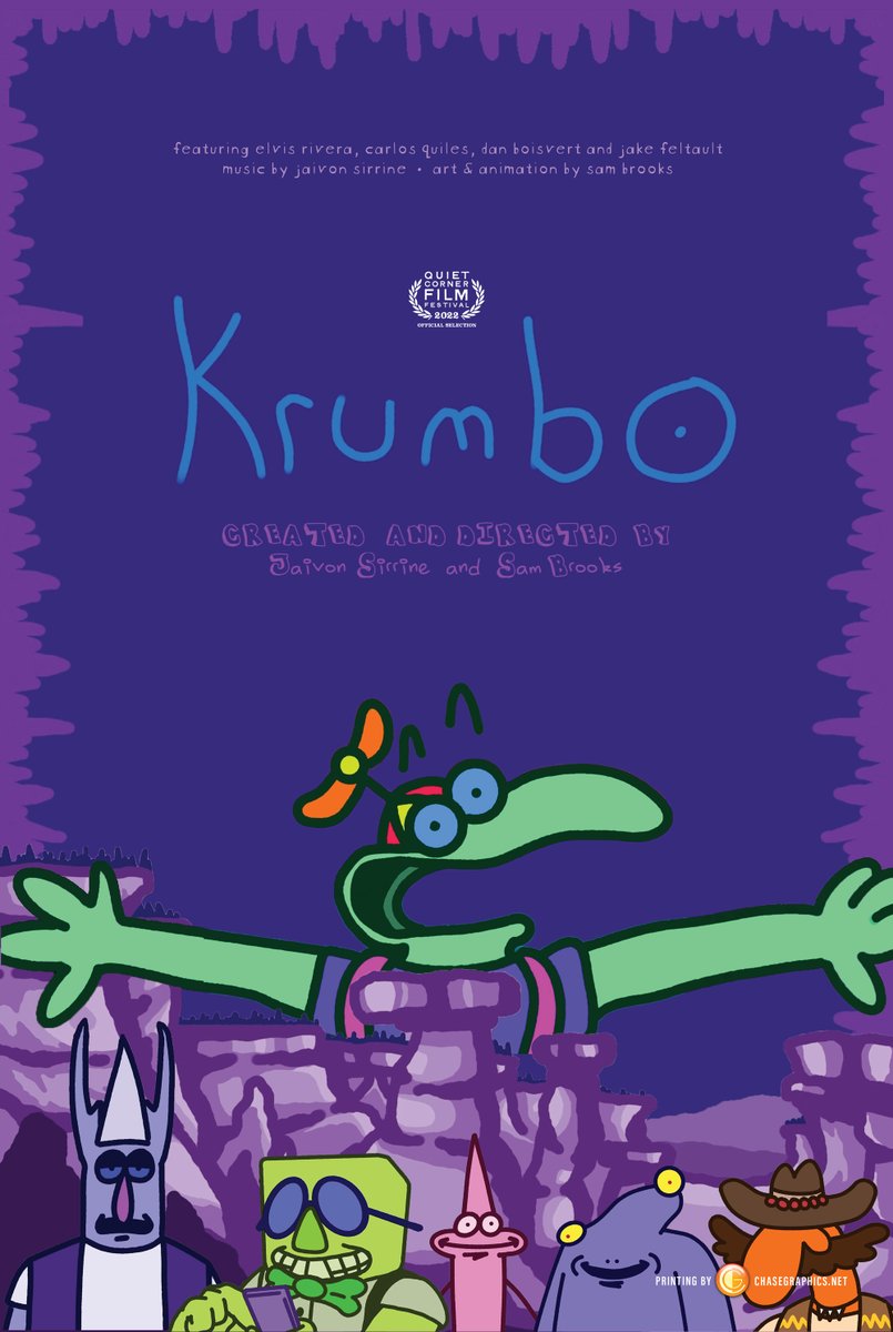QCFilmFestival's tweet photo. @KillinglyHighTV 2022's Official Selection #11 is KRUMBO by Sam Brooks at @eastconn Arts at the Capitol Theater. https://t.co/88bDdVC954