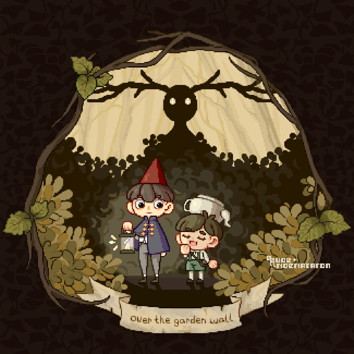 _qquoe's tweet photo. 🍂 over the garden wall 🍂

#pixelart  #ドット絵 https://t.co/kXiA1mBUdO