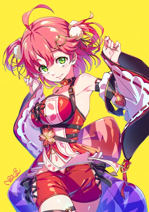 みこちの新衣装可愛すぎた!
#miko_Art 