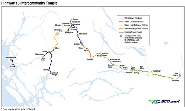BC Transit, the Regional District of Bulkley Nechako (RDBN) and the Regional District of Kitimat Stikine (RDKS) are seeking input from residents on transit service along Highway 16.
#northernbc #cityofpg #burnslake #terrace #vanderhoof #burnslake

pgdailynews.ca/index.php/2022…