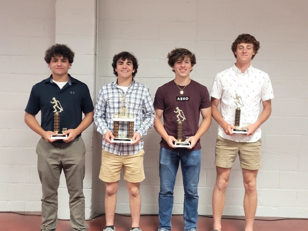 Congratulations to the Baseball Award winners from their banquet last week:
Alex Weaver, Most Improved
Eli Fisher, Most Valuable Player
Thomas Bocock, Offensive Award
Kaden Maxwell, Defensive Award