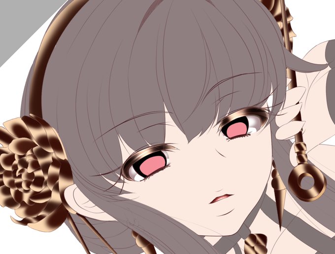 さて今日は貴金属と目を仕上げました
最近はモチベ維持も兼ねてか目を先に仕上げる癖が
今週は出勤してる分1日の描ける量に限りがあるんですがそれでも少しでも携わって 絵の感が鈍らないようにしておきたい所存です
次は肌を仕上げていくます!
というわけでね 今日はここまで 良い夜を🌃😴🌛 