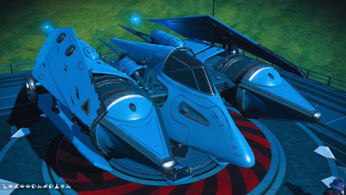 Richard52268932's tweet photo. No Mans Sky-Happy accident- I happened to land on a Grassy planet, not expecting anything, to my shock it was lovely, balmy weather, no storms, it has sentinels but so far they've ignored me, loads of wildlife and giant squares #NoMansSky #hellogames #euclid #BlueSky #greengrass https://t.co/APrLR4qn0Z