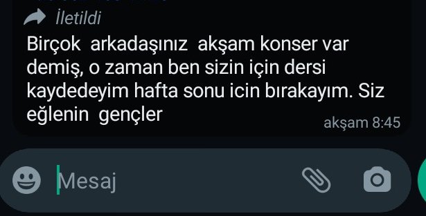 oteberii's tweet photo. Hocam böyle bir mesaj attı https://t.co/ncAAJFYUKQ