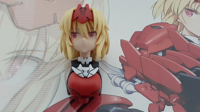 入手から数日経ってようやくアルカ=カルティ作り始めた
とりあえず頭部と胸部まで組み立て 