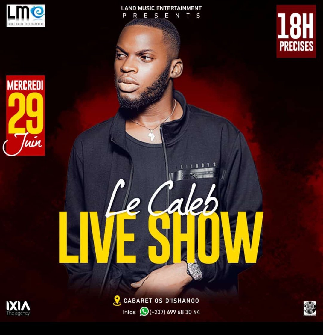 Reporter4Music's tweet photo. Pour la présentation de son premier EP de 5 titres+ 2 titres bonus nommé #MonUnivers, l'artiste #LeCaleb donnera un Live Show le 29 Juin 2022 dès 20h à Douala. Pour le projet, @IsBlancheBailly @LydolSlam @itzphillbill @mimieofficielle @DijayCliff @AndyJemeaVille ont participé 🇨🇲 https://t.co/ehJMeuje8X